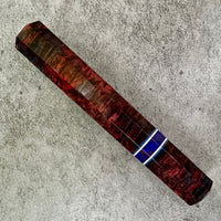 Custom Japanese Knife handle (wa handle) for 165-210 mm - Double dyed Karelian birch : Ukrainian craftsman