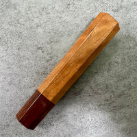 Custom Japanese Knife handle (wa handle) for 165-210 mm : Itauba and Brazilian ebony