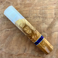 Custom Japanese Knife handle (wa handle) for 210mm - hybrid burl