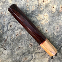 Custom Japanese Knife handle (wa handle) - Rosewood and olive