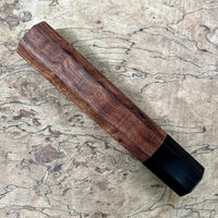 Custom Japanese Knife handle (wa handle) for 240mm : Granadillo and African Blackwood