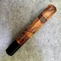 Custom Japanese Knife handle (wa handle) for 240mm - Curly Sequoia and horn