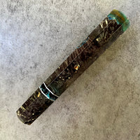 Custom Japanese Knife handle (wa handle) for 165-210mm: Black dyed box elder hybrid