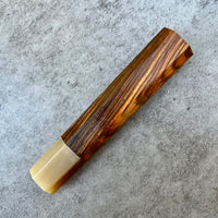 Custom Japanese Knife handle (wa handle) for 165-210mm : Cocobolo and blonde horn