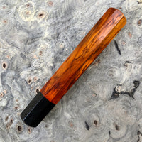 Custom Japanese Knife handle (wa handle) - Siamese Rosewood and horn
