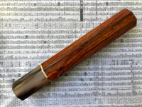 Custom Japanese Knife handle (wa handle) for 210mm - Cocobolo and marbled horn
