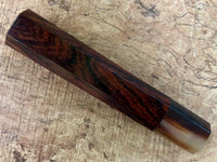 Custom Japanese Knife handle (wa handle) for 240mm - Cocobolo and marbled horn