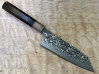 Custom Takeshi Saji R2/SG2 Damascus Bunka 180mm - Rosewood with blonde horn