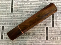 Custom Japanese Knife handle (wa handle) for 240mm - Curly Siamese Rosewood and blonde horn