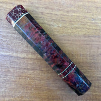 Custom Japanese Knife handle (wa handle) for 240mm - Karelian birch and stone