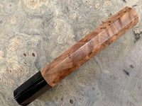 Custom Japanese Knife handle (wa handle) for 240mm - Thuya Burl and Buffalo horn