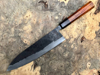 Custom Sugi Fujiwara Shirogami 1 Gyuto 210 - Siamese Rosewood and African Blackwood