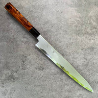 Tetsujin Kasumi Blue #2 Sujihiki 270 mm - Sonoran Desert Ironwood and horn