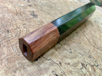 Custom Japanese Knife handle (wa handle) - Ziricote and Rosewood