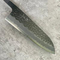 Tsunehisa Aogami Super Hammered Santoku - Blade Only