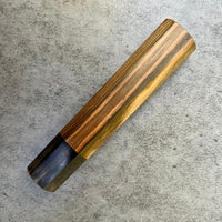 Custom Japanese Knife handle (wa handle) for 165-210mm: Mun Ebony and Horn