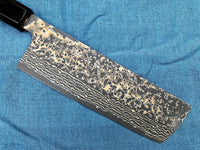 Takeshi Saji VG10W Rainbow Damascus Nakiri 170mm
