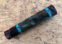Custom Japanese Knife handle (wa handle) for 165-210mm - Dyed maple with endcap