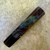Custom Japanese Knife handle (wa handle) for 165-210mm: Dyed box elder and horn