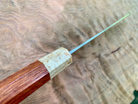 Custom Masakage Yuki Nashiji Shirogami #2 Gyuto 210 - Siamese Rosewood