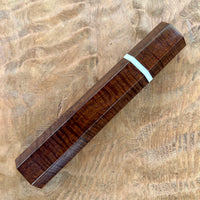 Custom Japanese Knife handle (wa handle) for 240mm - Ringed Western Myall