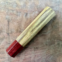 Custom Japanese Knife handle (wa handle) for 165-210mm - Tigrillo and bloodwood