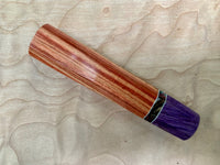 Custom Japanese Knife handle (wa handle) - Petty : Tulipwood (rosewood)