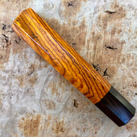 Custom Japanese Knife handle (wa handle) for 165-210mm - Cocobolo and African Blackwood