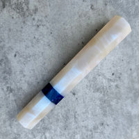 Custom Japanese Knife handle (wa handle) for 165-210mm : Blue pearl and Peacock