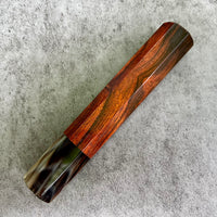 Hanoi Made Custom Japanese Knife handle (wa handle) for 240 : Rosewood and horn