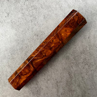 Custom Japanese Knife handle (wa handle) for 240 mm: Ironwood burl