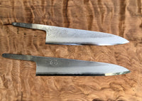 Hatsukokoro Yoshikane Shirogami 2 Nashiji Gyuto - Blade Only