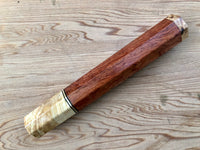 Custom Japanese Knife handle (wa handle) for 165-210mm - bubinga and masur birch