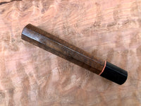 Custom Japanese Knife Handle - Claro Walnut and horn