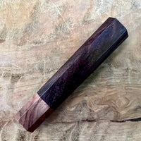 Custom Japanese Knife handle (wa handle) for 165-210mm - East Indies rosewood and Honduran Rosewood