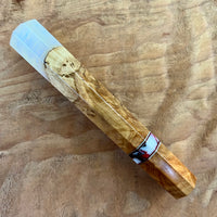 Custom Japanese Knife handle (wa handle) for 210mm - hybrid burl
