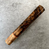 Custom Japanese Knife handle (wa handle) for 240 mm: Turkish walnut burl