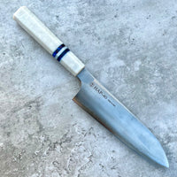 Custom Hatsukokoro HAP40 Santoku - White pearl