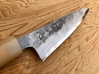 Custom Hatsukokoro Inazuma Ao Super Petty 150 mm - African Blackwood and horn