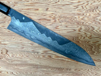 Nigara Troll Killer Mt Fuji with Moon Gyuto 270 mm - Curly Siamese Rosewood and horn
