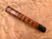 Custom Japanese Knife Handle - Curly redwood