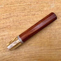 Custom Japanese Knife handle (wa handle) - Siamese Rosewood and olive