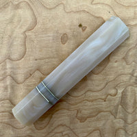 Custom Japanese Knife handle (wa handle) for 240mm - Blue pearl and nickel silver