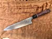 Custom Kobayashi Damascus SG2 Gyuto 210mm - Dyed Hempwood