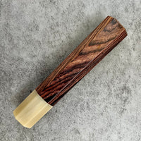 Custom Japanese Knife handle (wa handle) for 165-210mm: cocobolo and blonde horn