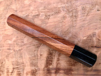 Custom Japanese Knife Handle (Wa Handle) - Figured Honduran Rosewood