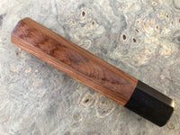 Custom Japanese Knife handle (wa handle) for 240mm - Yucatan Rosewood