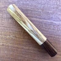 Custom Japanese Knife handle (wa handle) for 165-210mm - olive wood and Honduran rosewood
