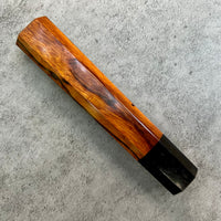 Custom Japanese Knife handle (wa handle) for 240mm - Sonoran desert ironwood and horn