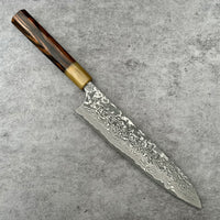 Custom Masakage Kumo Damascus VG10 Gyuto 210mm - Figured mun ebony